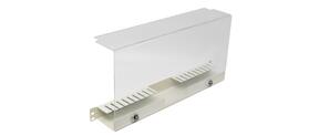 SP-FP-GUIDE-1U Fiberworks AS  19&quot; 1U kabelrenne med 5U deksel Hvit RAL9010, transparent deksel